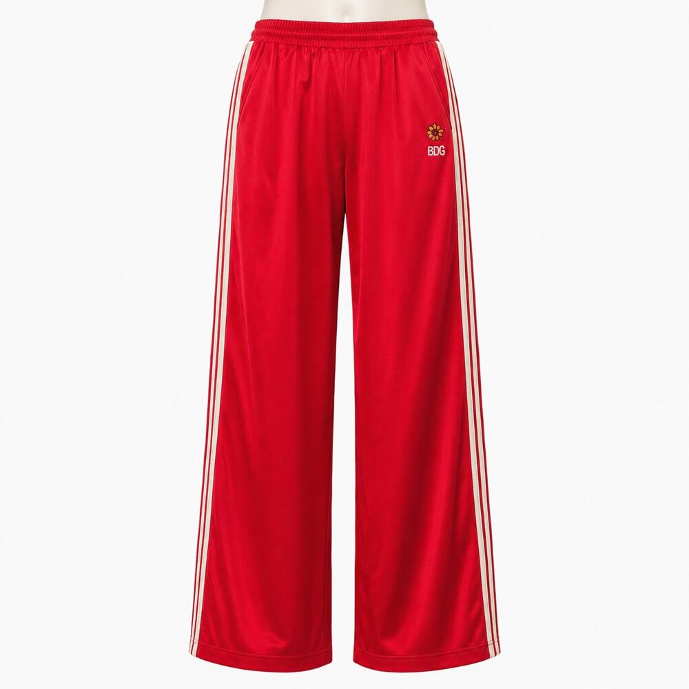 BDG Urban Outfitters Track Star Pants Women’s Small Red Wide Leg Striped